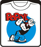 Прикольные футболки: Моряк Попай на светлом